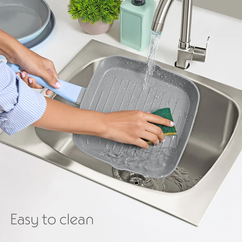 Borosil Vajra Ceramic Square Grill Pan
