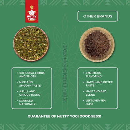 Nutty Yogi Green Energy Tea | 50g | Jasmine, Roobios, Mint and Herbs