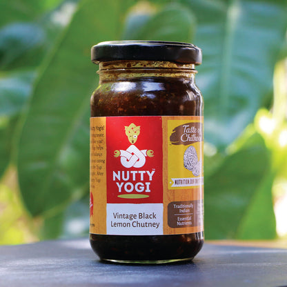 Nutty Yogi Vintage Black Lemon Chutney 200gm