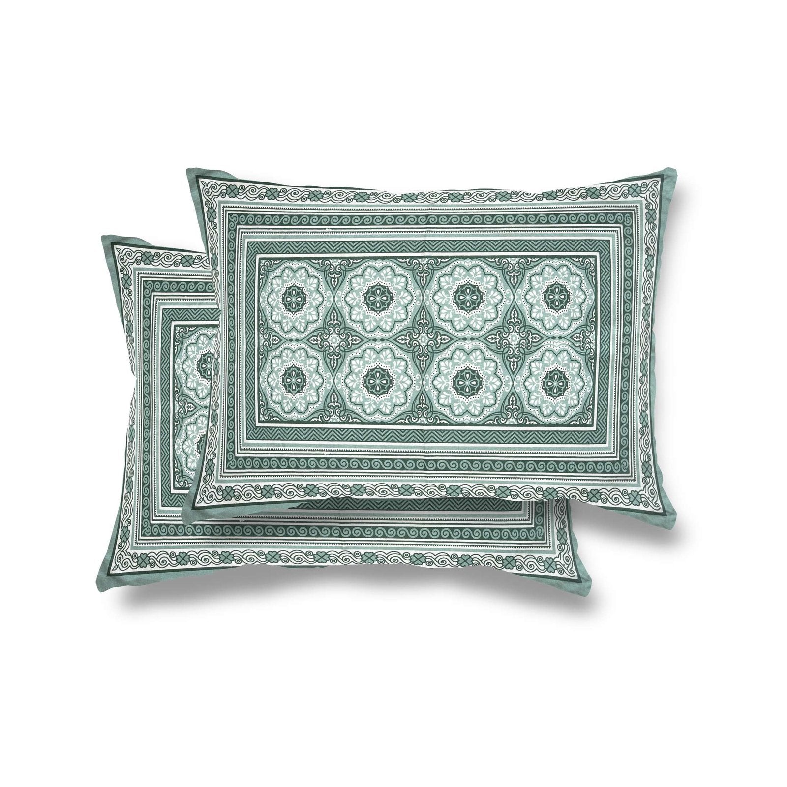 100% Pure Cotton Traditional Printed Bedsheet for Double Bed King Size Bedsheet with 2 Pillow Covers