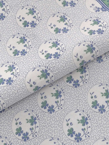 100% Pure Cotton Traditional Printed Bedsheet for Double Bed King Size Bedsheet with 2 Pillow Covers