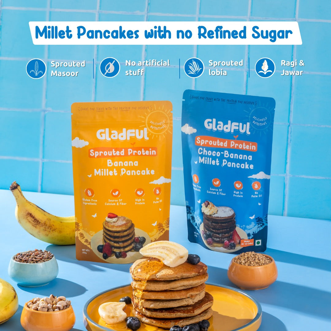 Banana Pancake & Choco Banana Pancake - Pack Of 2*150gms
