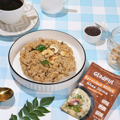 Desi Ghee and Millet Instant Upma with Cashews - Pack of 5