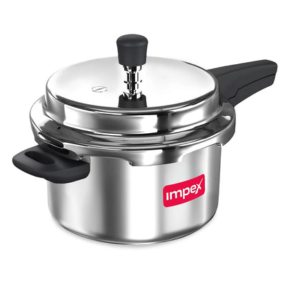 Impex EP 2 Litre Stainless Steel Pressure Cooker Induction Base Sandwich Bottom Silver