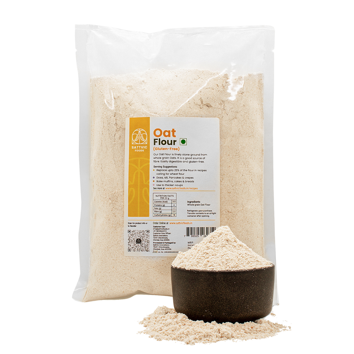 Oat Flour | Stone-Ground Whole Grain Flour | Gluten-Free