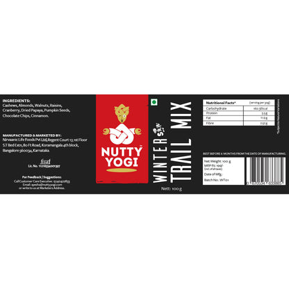 Nutty Yogi Winter Trail mix 100g