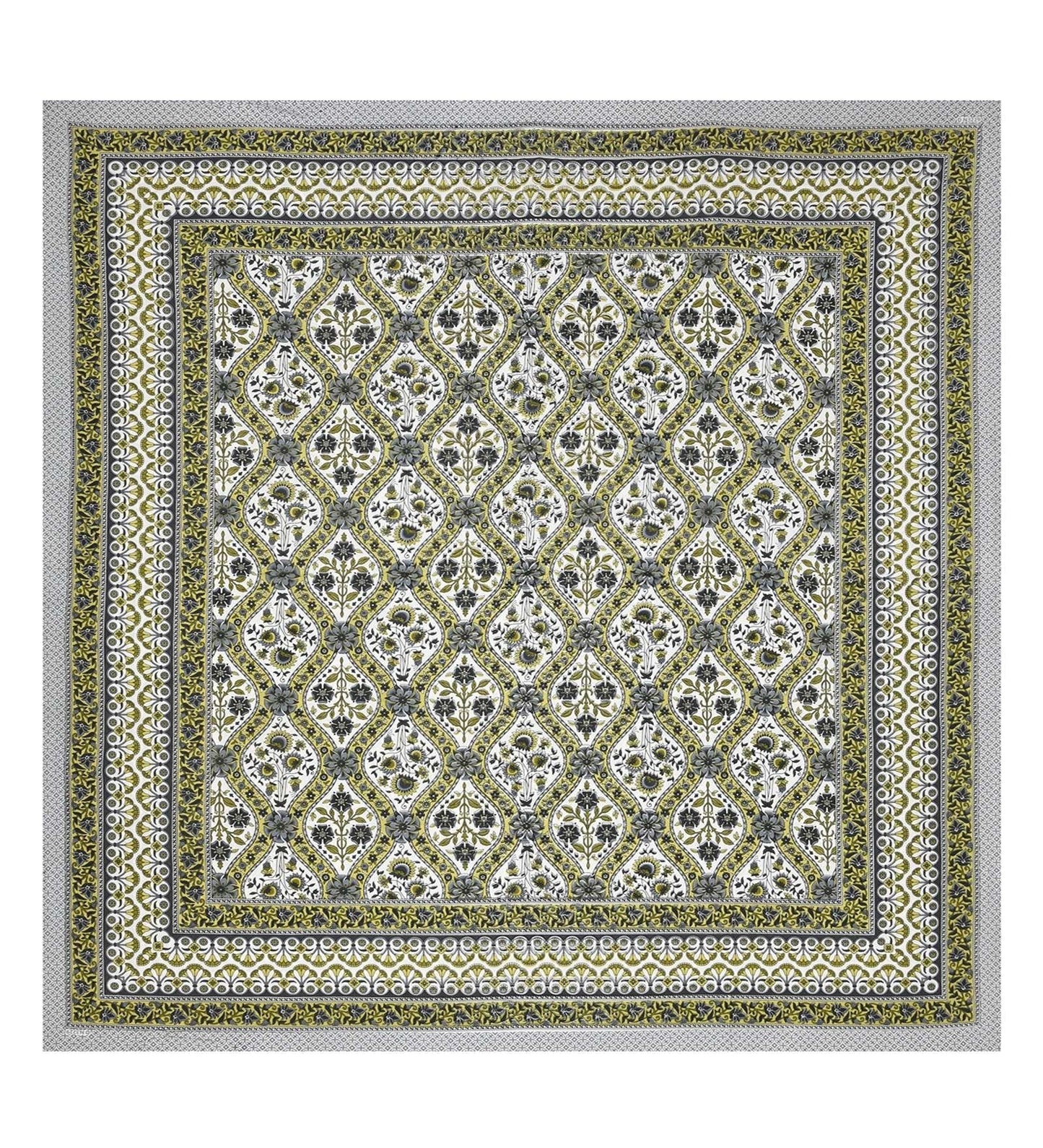100% Pure Cotton Traditional Printed Bedsheet for Double Bed King Size Bedsheet with 2 Pillow Covers