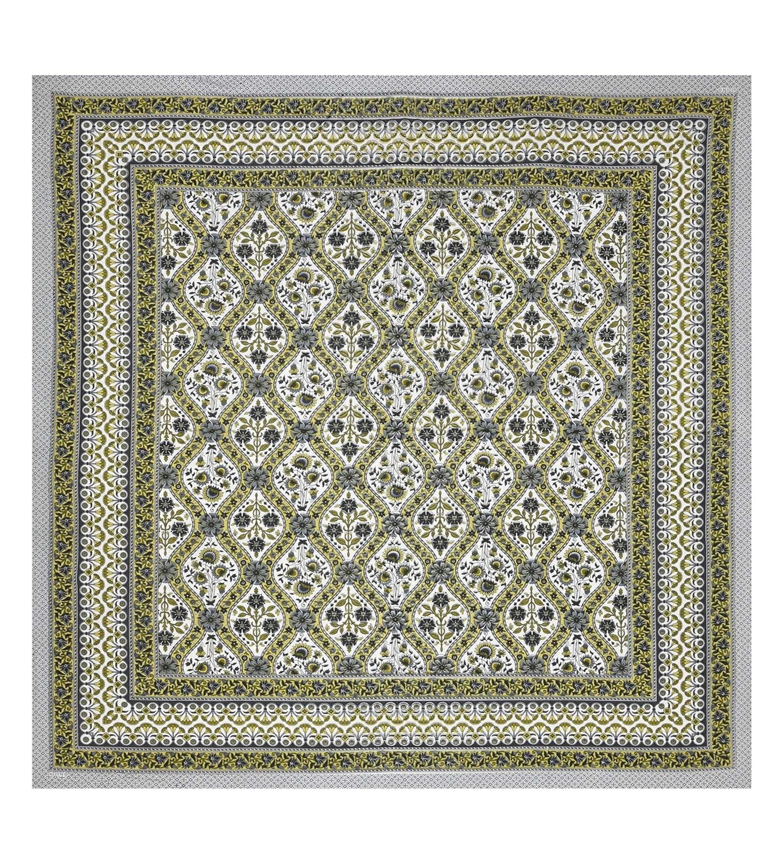 100% Pure Cotton Traditional Printed Bedsheet for Double Bed King Size Bedsheet with 2 Pillow Covers