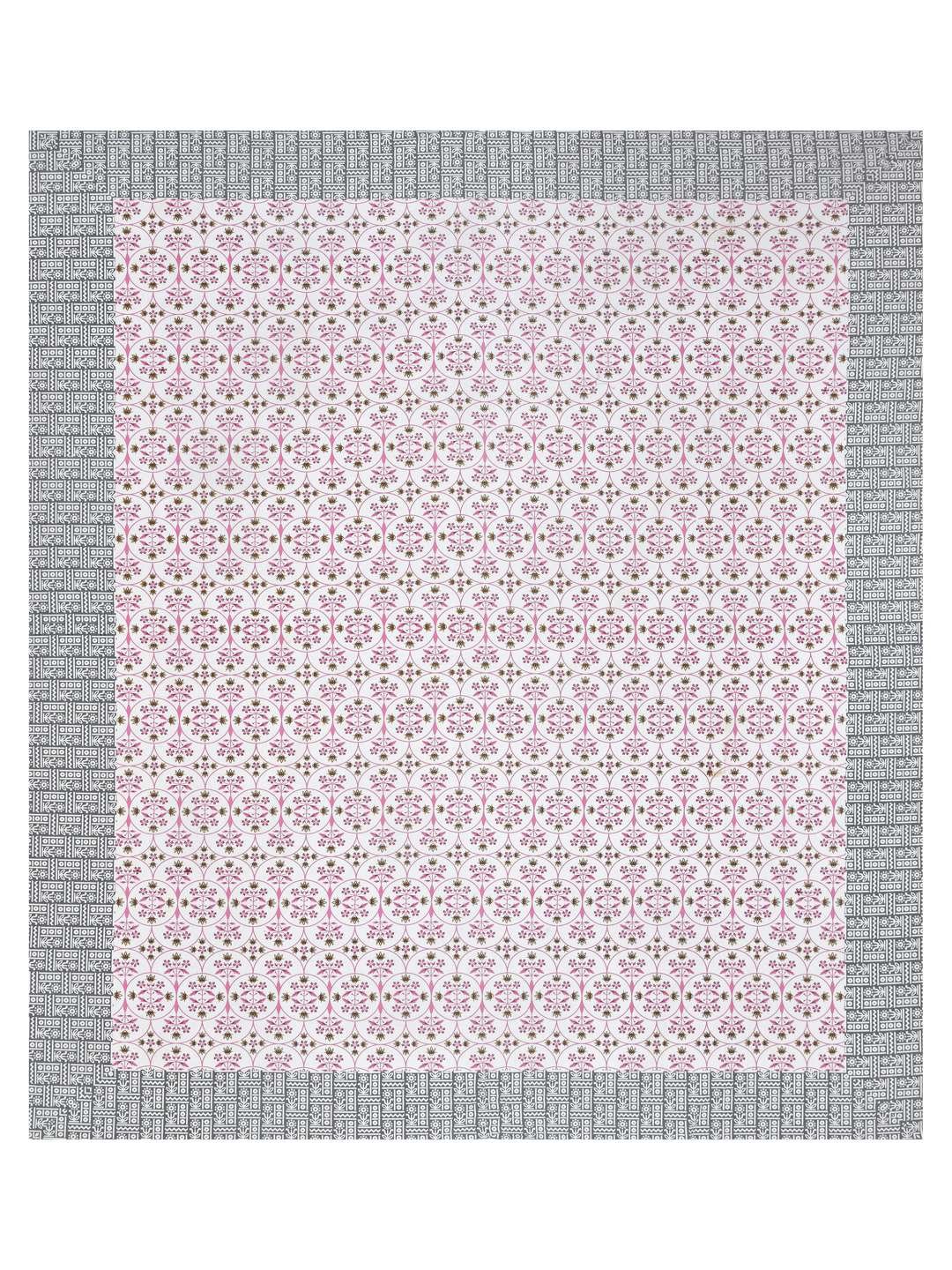 100% Pure Cotton Traditional Printed Bedsheet for Double Bed King Size Bedsheet with 2 Pillow Covers