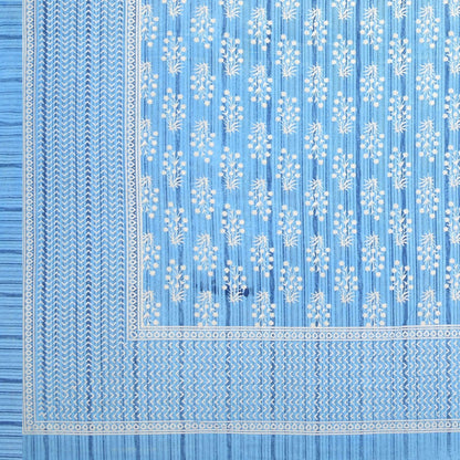 100% Pure Cotton Traditional Printed Bedsheet for Double Bed King Size Bedsheet with 2 Pillow Covers