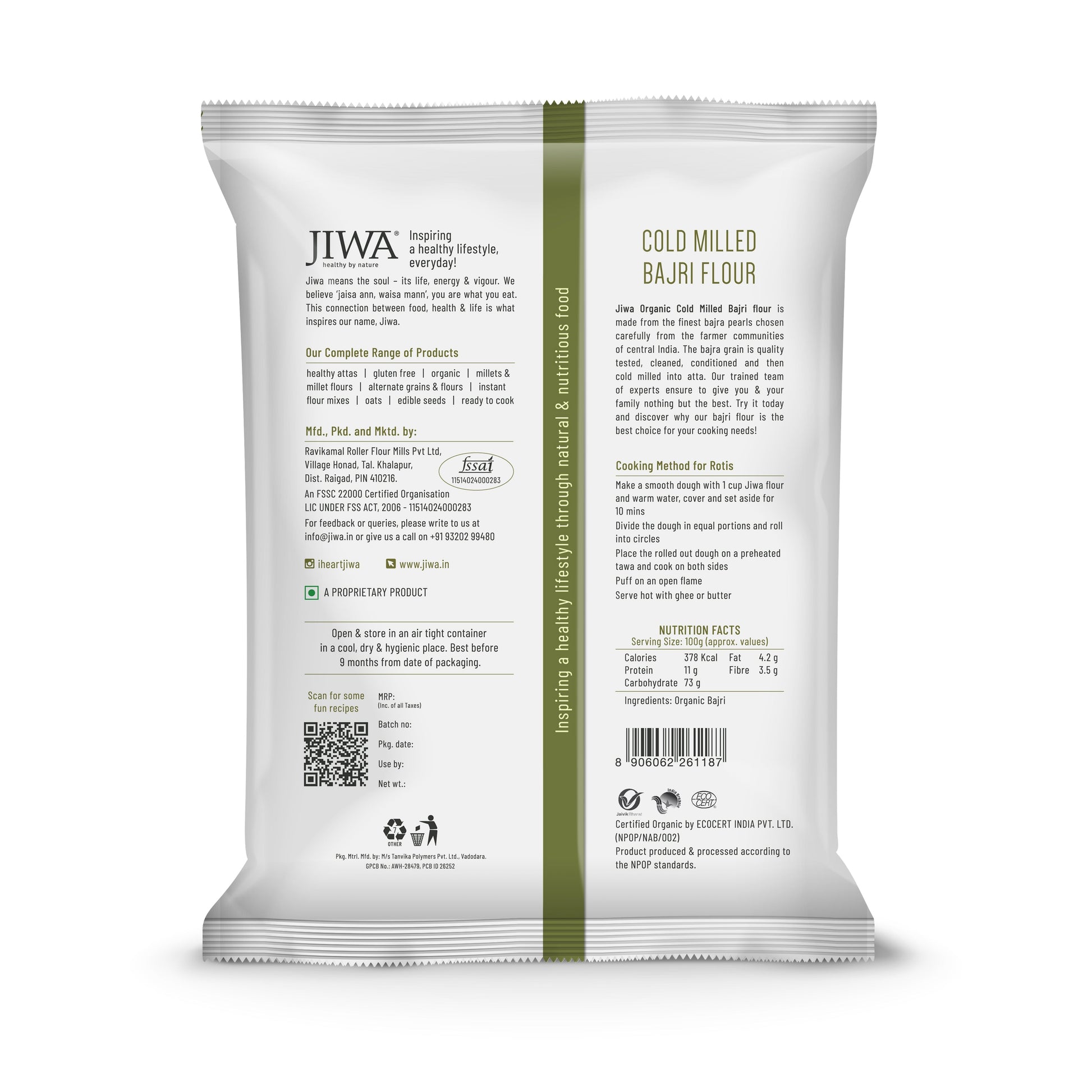 Cold Pressed Organic Bajri Flour