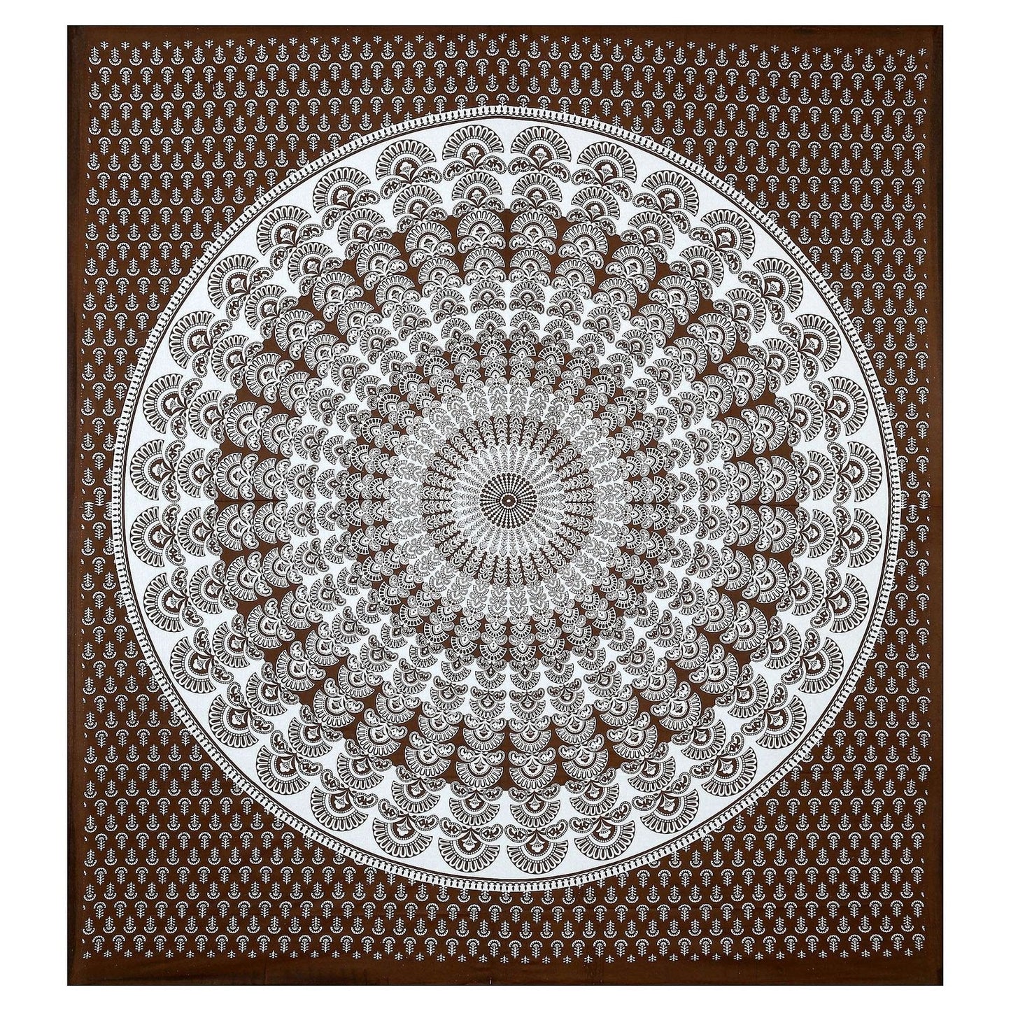 100% Pure Cotton Traditional Printed Bedsheet for Double Bed King Size Bedsheet with 2 Pillow Covers