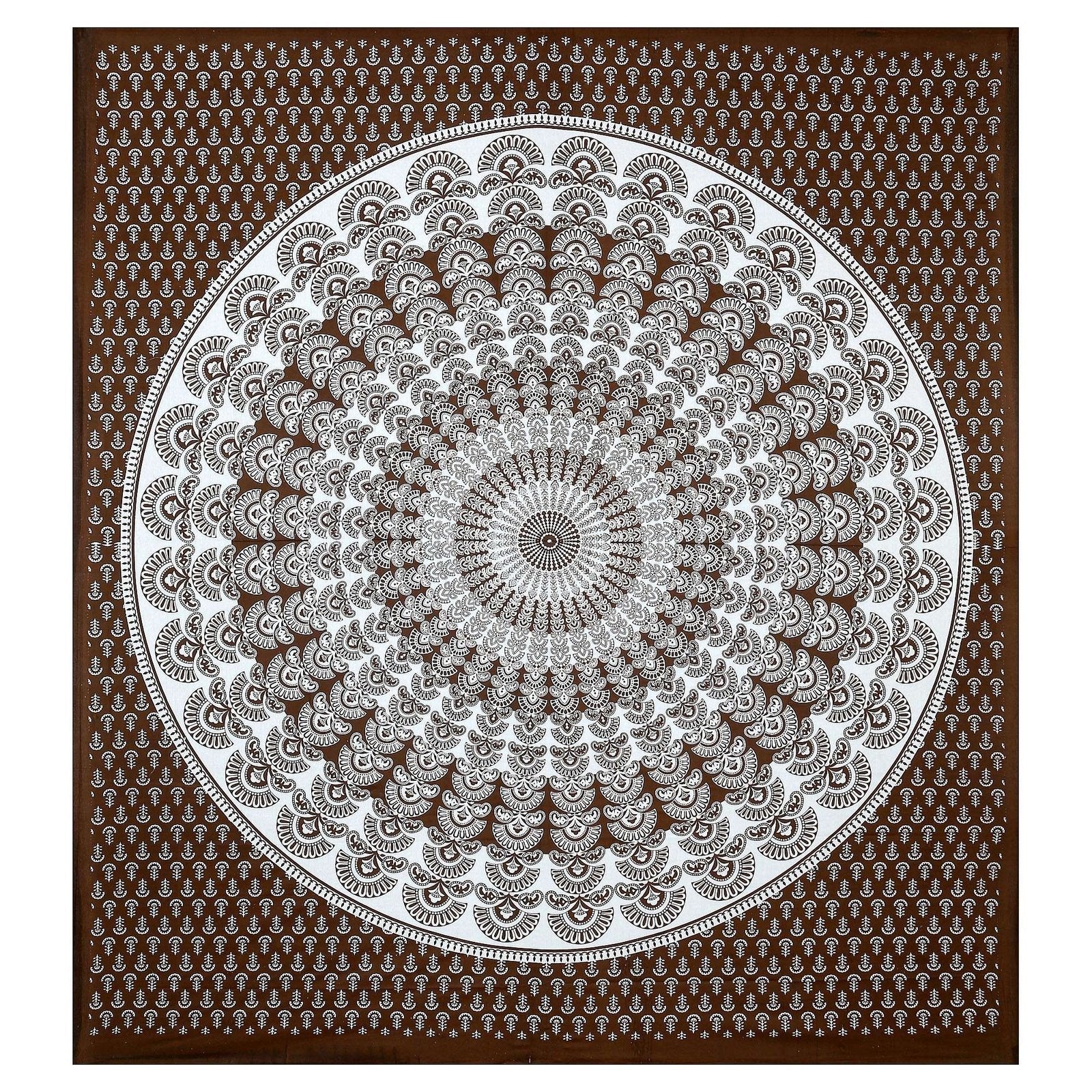 100% Pure Cotton Traditional Printed Bedsheet for Double Bed King Size Bedsheet with 2 Pillow Covers