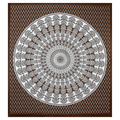 100% Pure Cotton Traditional Printed Bedsheet for Double Bed King Size Bedsheet with 2 Pillow Covers