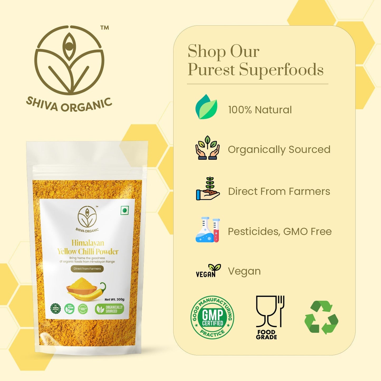 Himalayan Yellow Chilli Powder - Organic