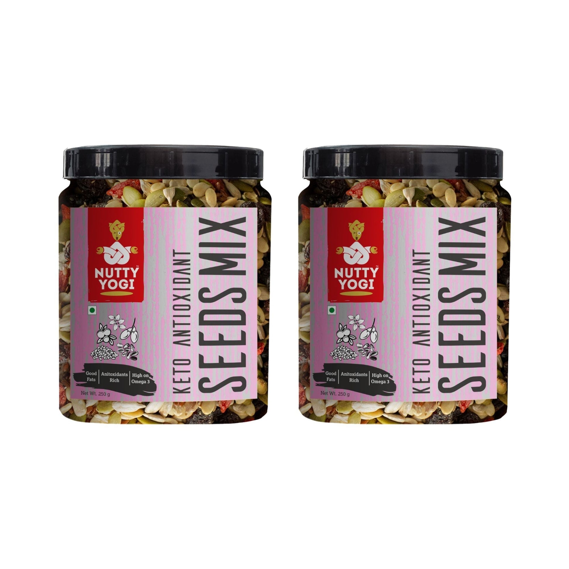 Nutty Yogi Keto Antioxidant Super Seeds Mix 250g (Pack of 2)