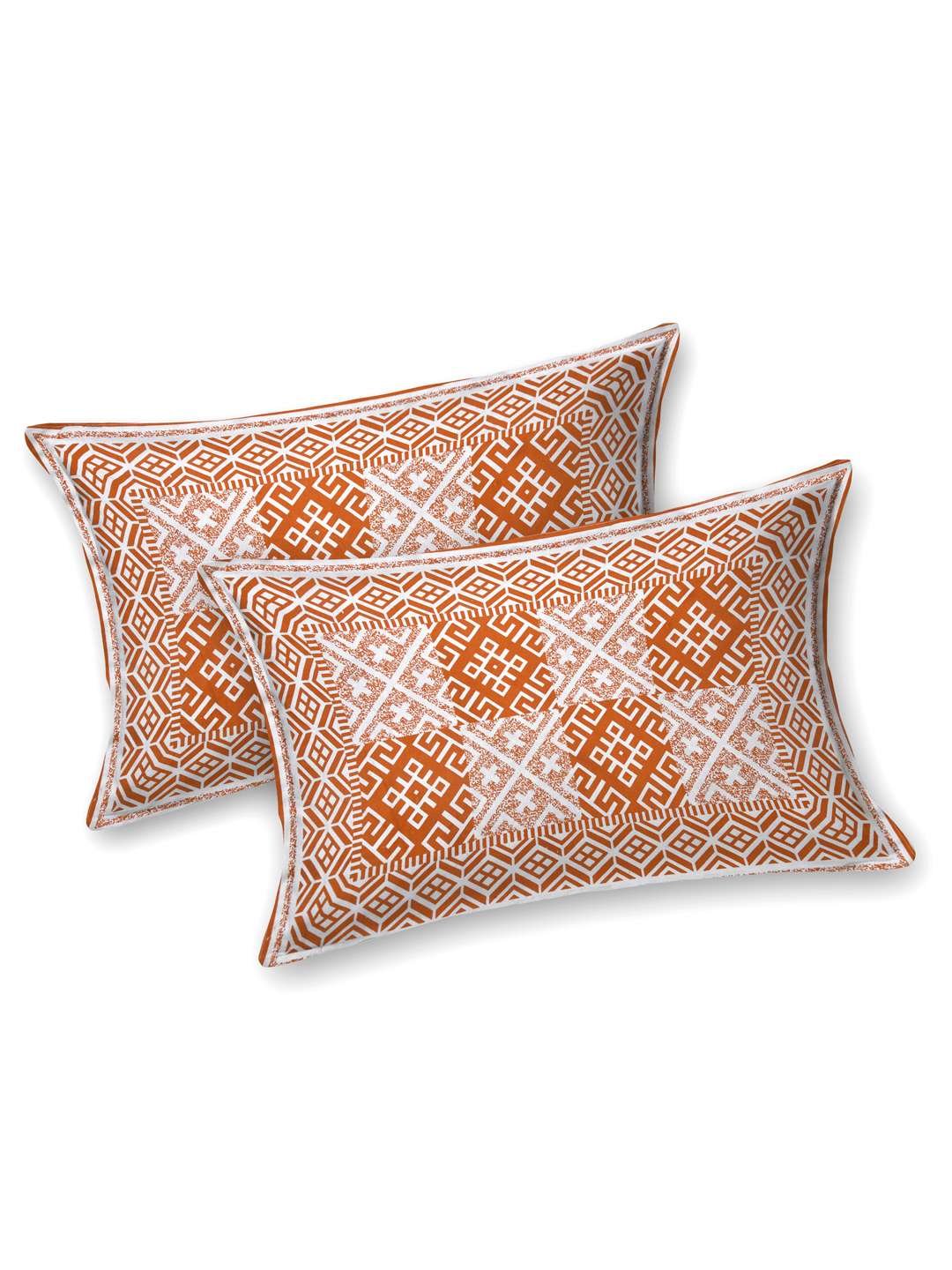 100% Pure Cotton Traditional Printed Bedsheet for Double Bed King Size Bedsheet with 2 Pillow Covers