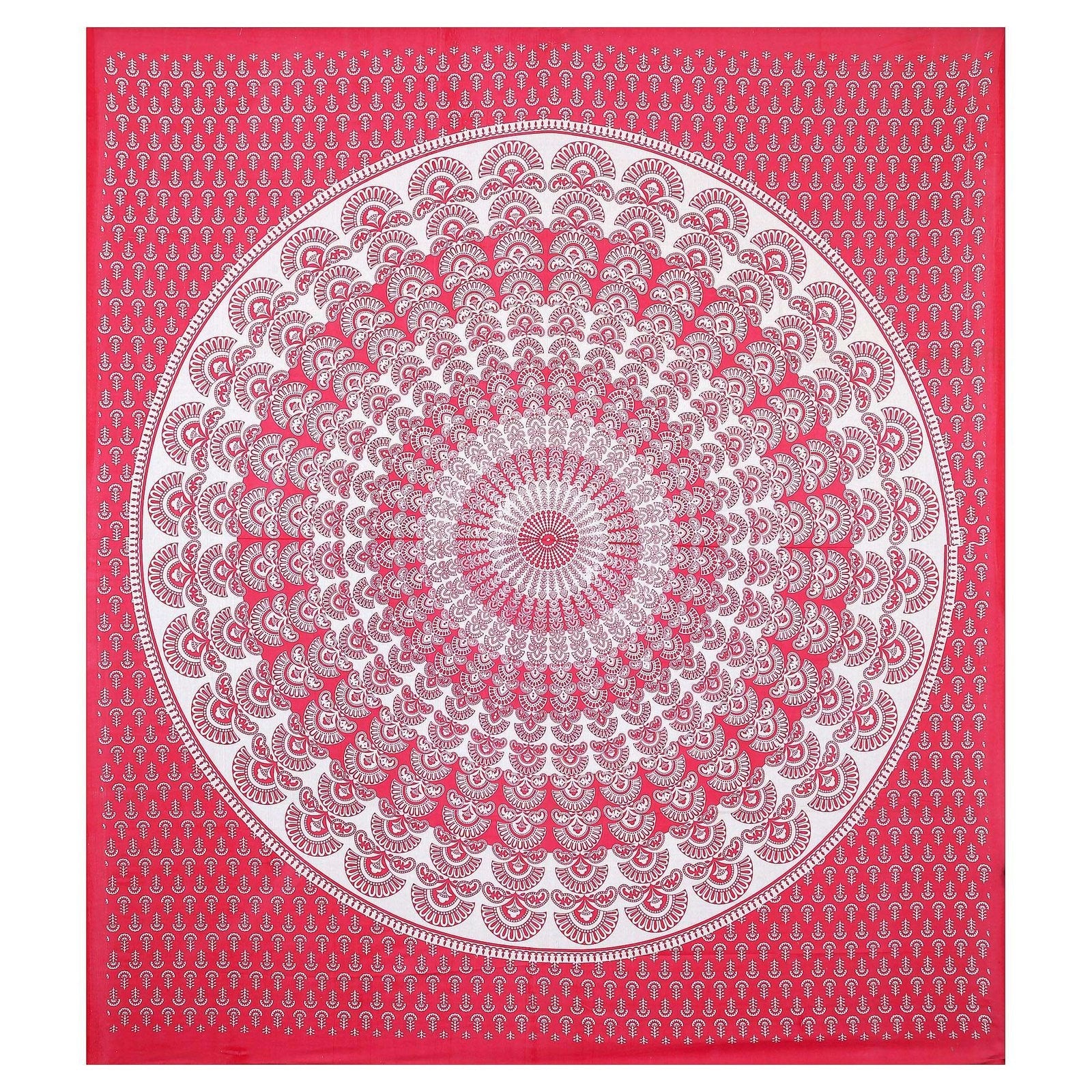100% Pure Cotton Traditional Printed Bedsheet for Double Bed King Size Bedsheet with 2 Pillow Covers