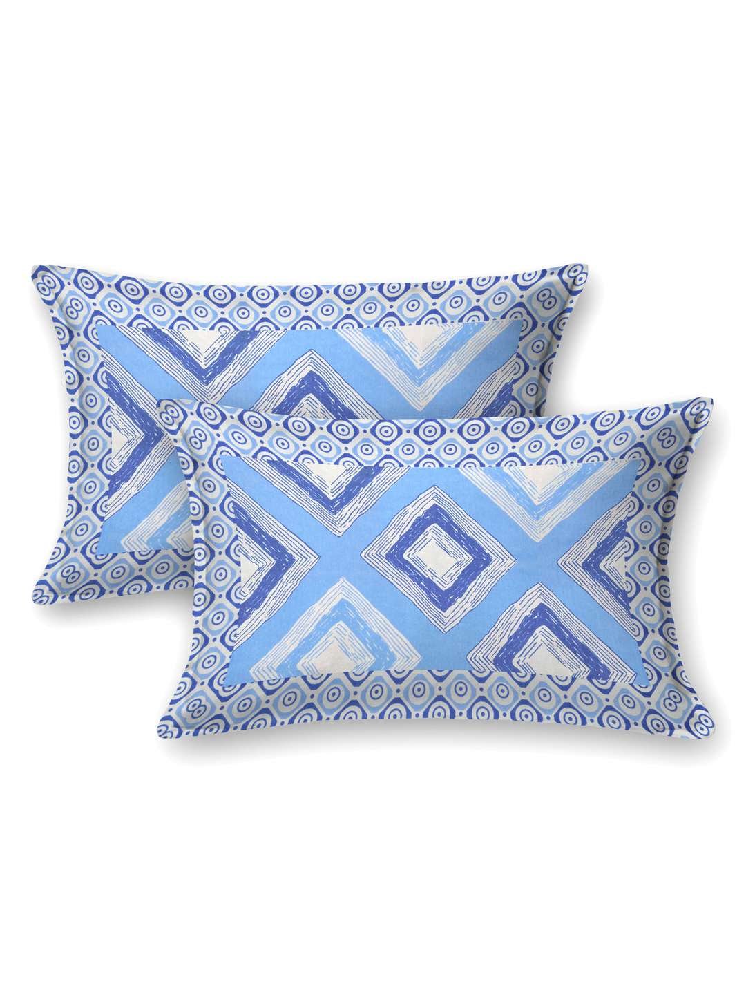 100% Pure Cotton Traditional Printed Bedsheet for Double Bed King Size Bedsheet with 2 Pillow Covers