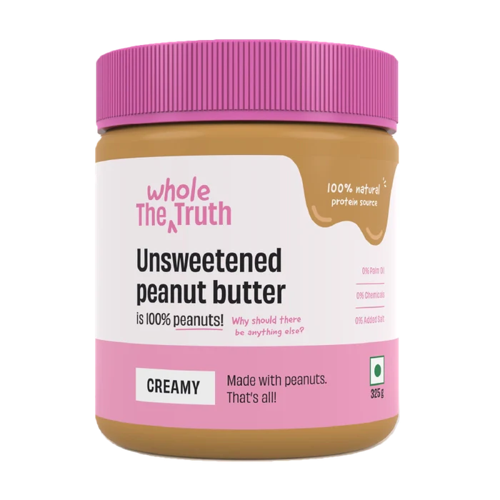 CREAMY- Unsweetened Peanut Butter