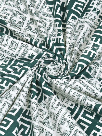 100% Pure Cotton Traditional Printed Bedsheet for Double Bed King Size Bedsheet with 2 Pillow Covers