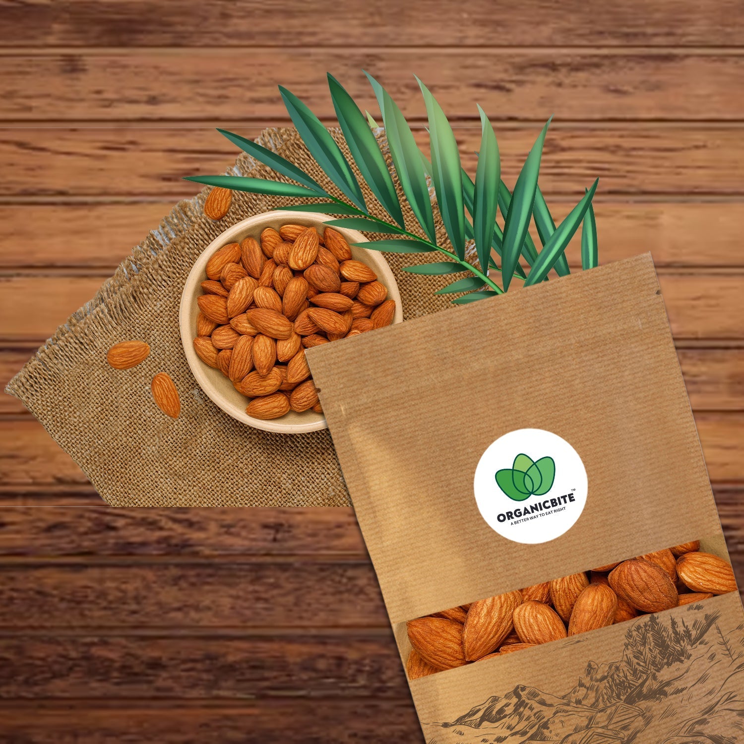 Almonds - 100% Natural Almonds Handpicked by farmers