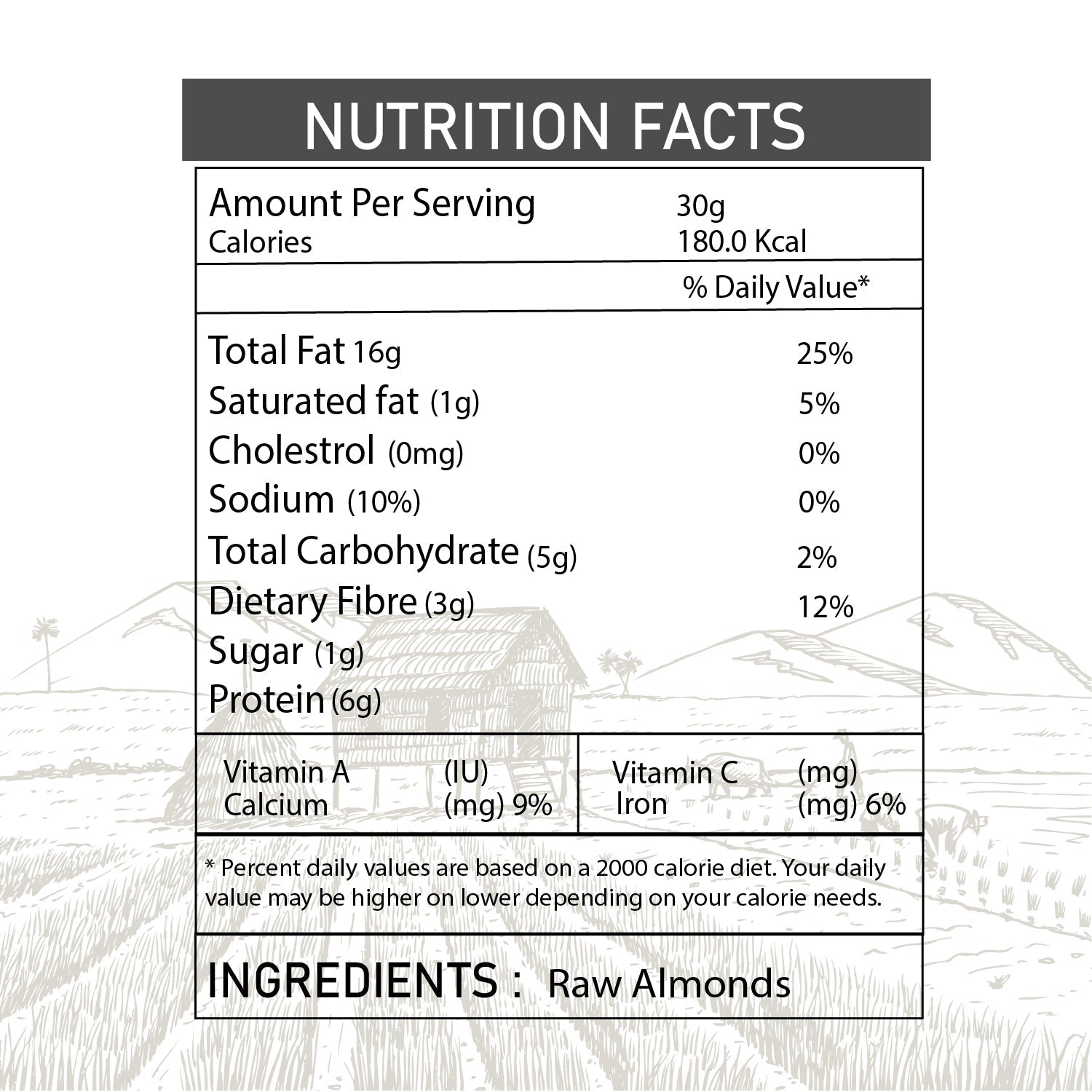 Almonds - 100% Natural Almonds Handpicked by farmers