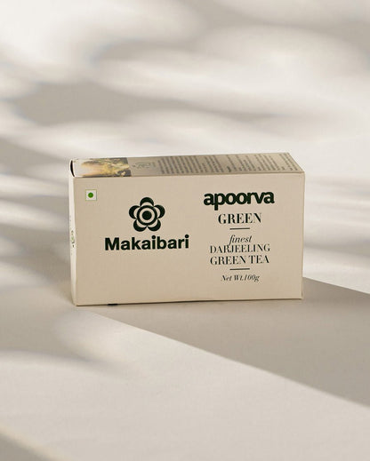 Apoorva Green Organic Darjeeling Green Tea Carton Box