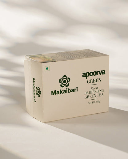 Apoorva Green Organic Darjeeling Green Tea Carton Box