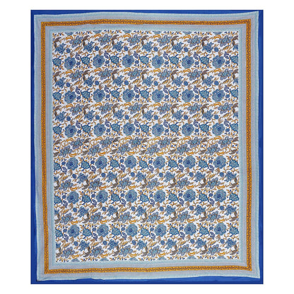 100% Pure Cotton Traditional Printed Bedsheet for Double Bed King Size Bedsheet with 2 Pillow Covers