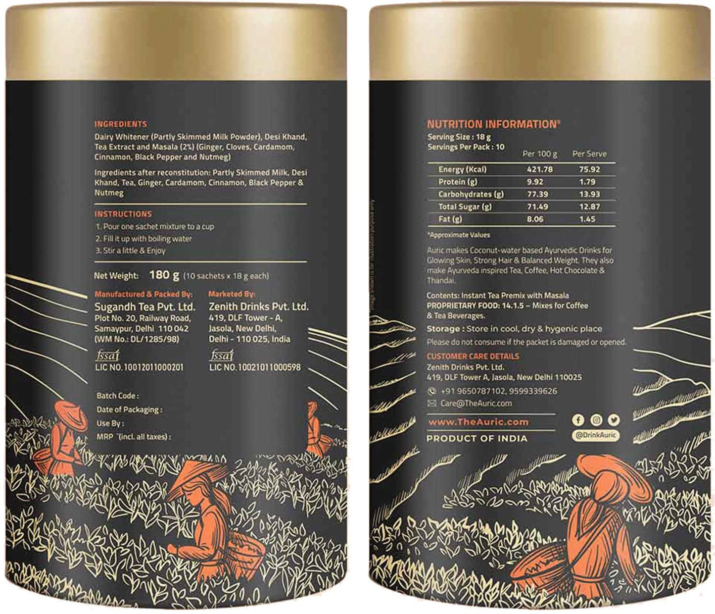 Auric Assorted Premix Tea Combo