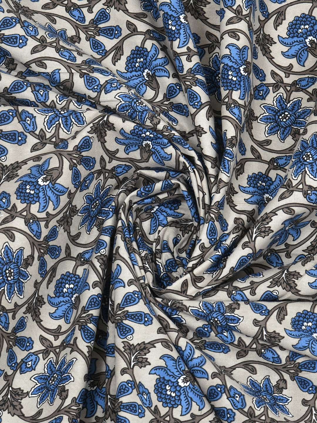 100% Pure Cotton Traditional Printed Bedsheet for Double Bed King Size Bedsheet with 2 Pillow Covers