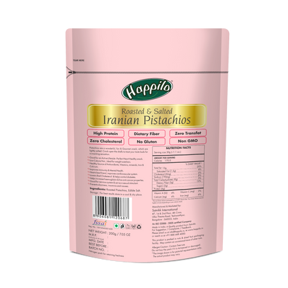Happilo Premium Oven Roasted & Salted Pistachios