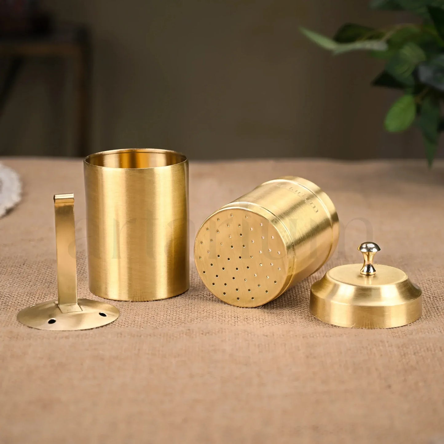 Artarium Brass Filter Coffee Set with Dabara Tumbler Traditional