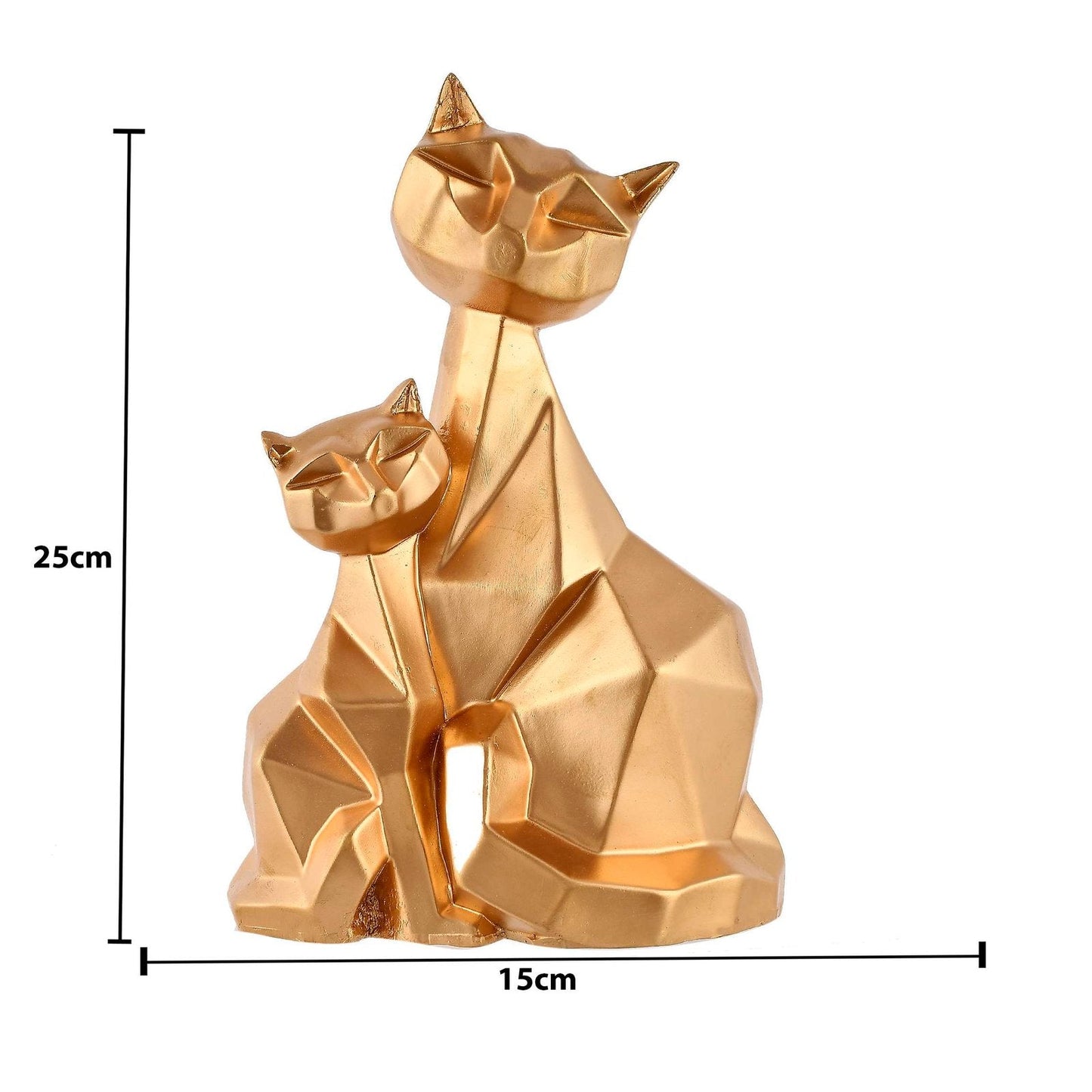 Handcrafted polyresin Cat Family