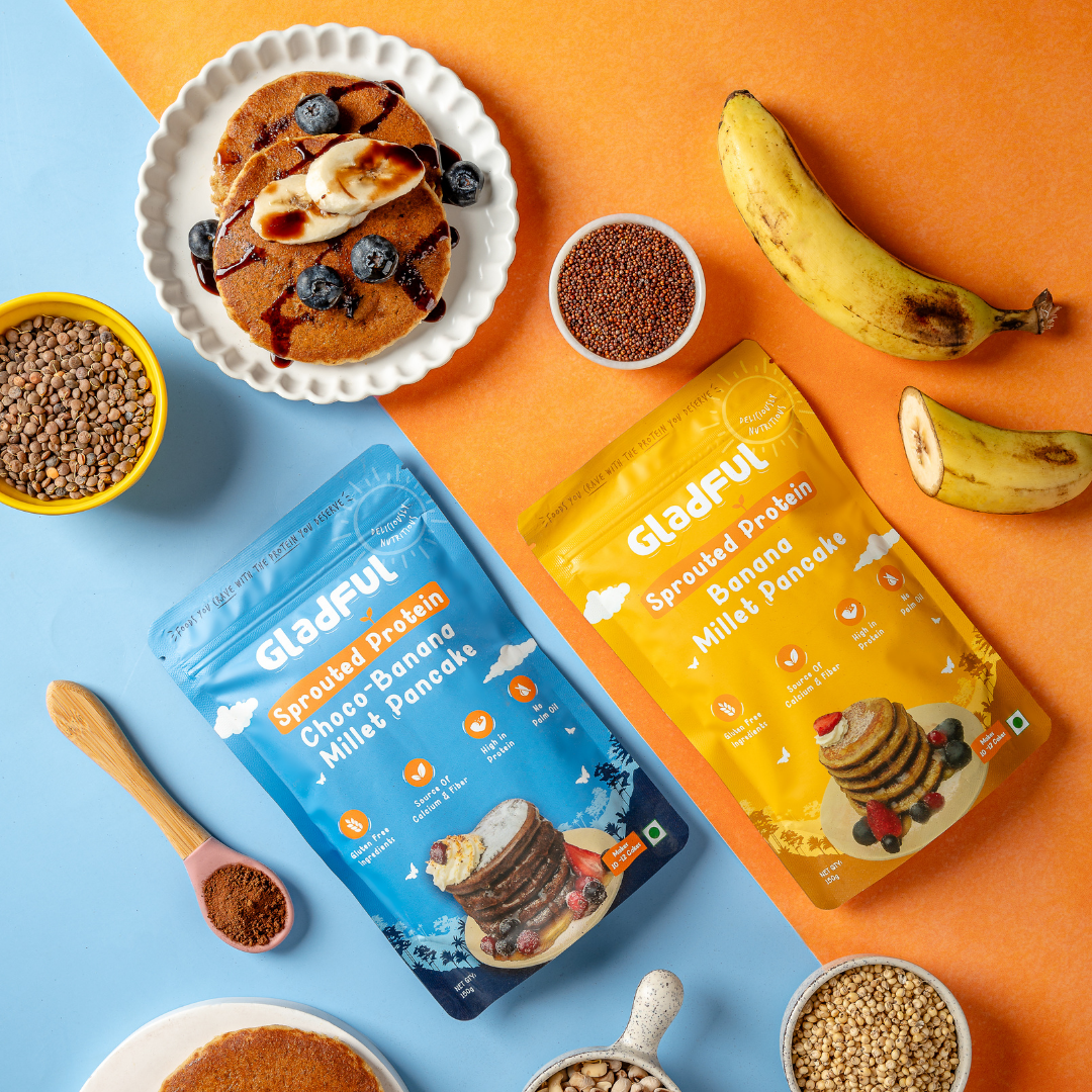 Banana Pancake & Choco Banana Pancake - Pack Of 2*150gms
