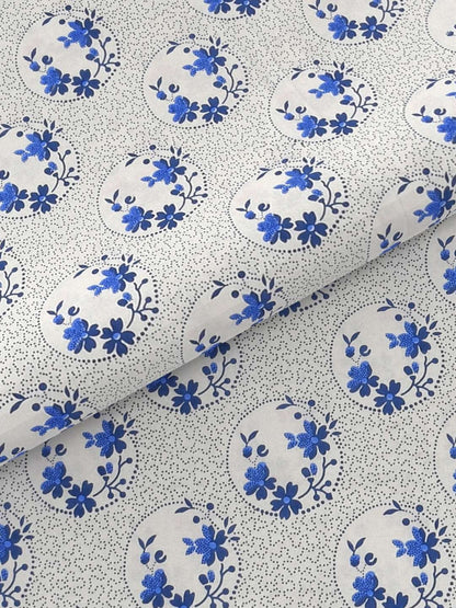 100% Pure Cotton Traditional Printed Bedsheet for Double Bed King Size Bedsheet with 2 Pillow Covers