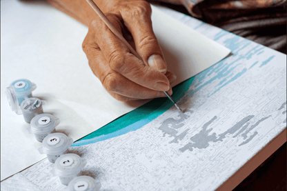 Alpine Meadow Landscape Paint by Numbers Kit