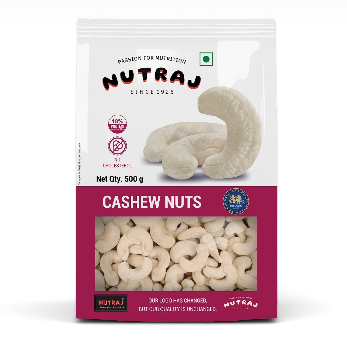 Nutraj Premium Cashew Nuts 500gm (W320)