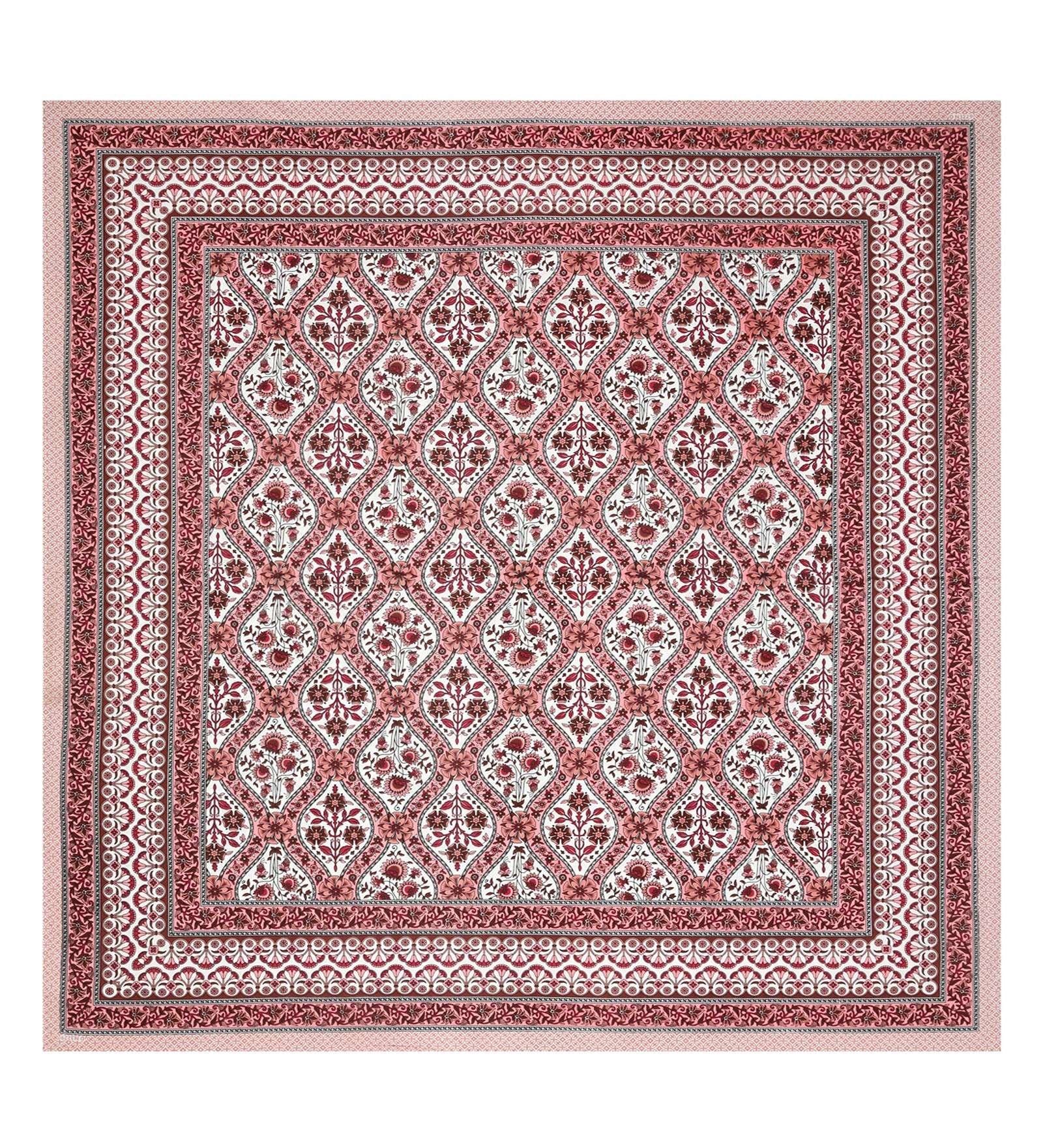 100% Pure Cotton Traditional Printed Bedsheet for Double Bed King Size Bedsheet with 2 Pillow Covers
