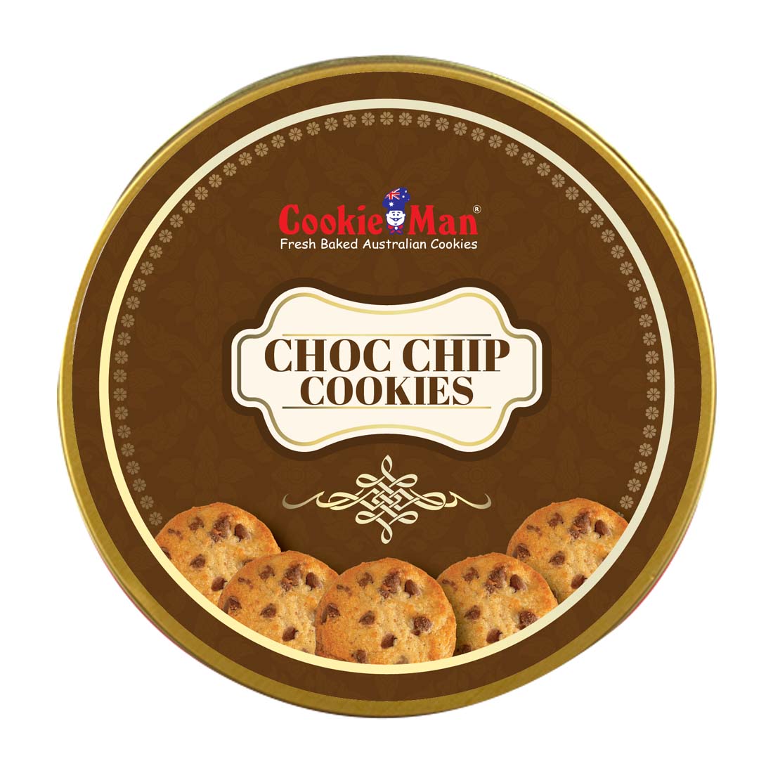 Cookie Man Choc Chip Cookies Tin