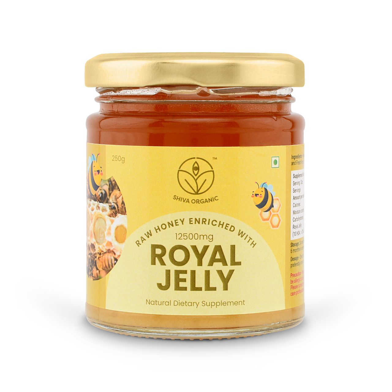 Raw Honey Enriched with 5% Royal Jelly