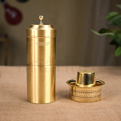 Artarium Brass Filter Coffee Set with Dabara Tumbler Traditional