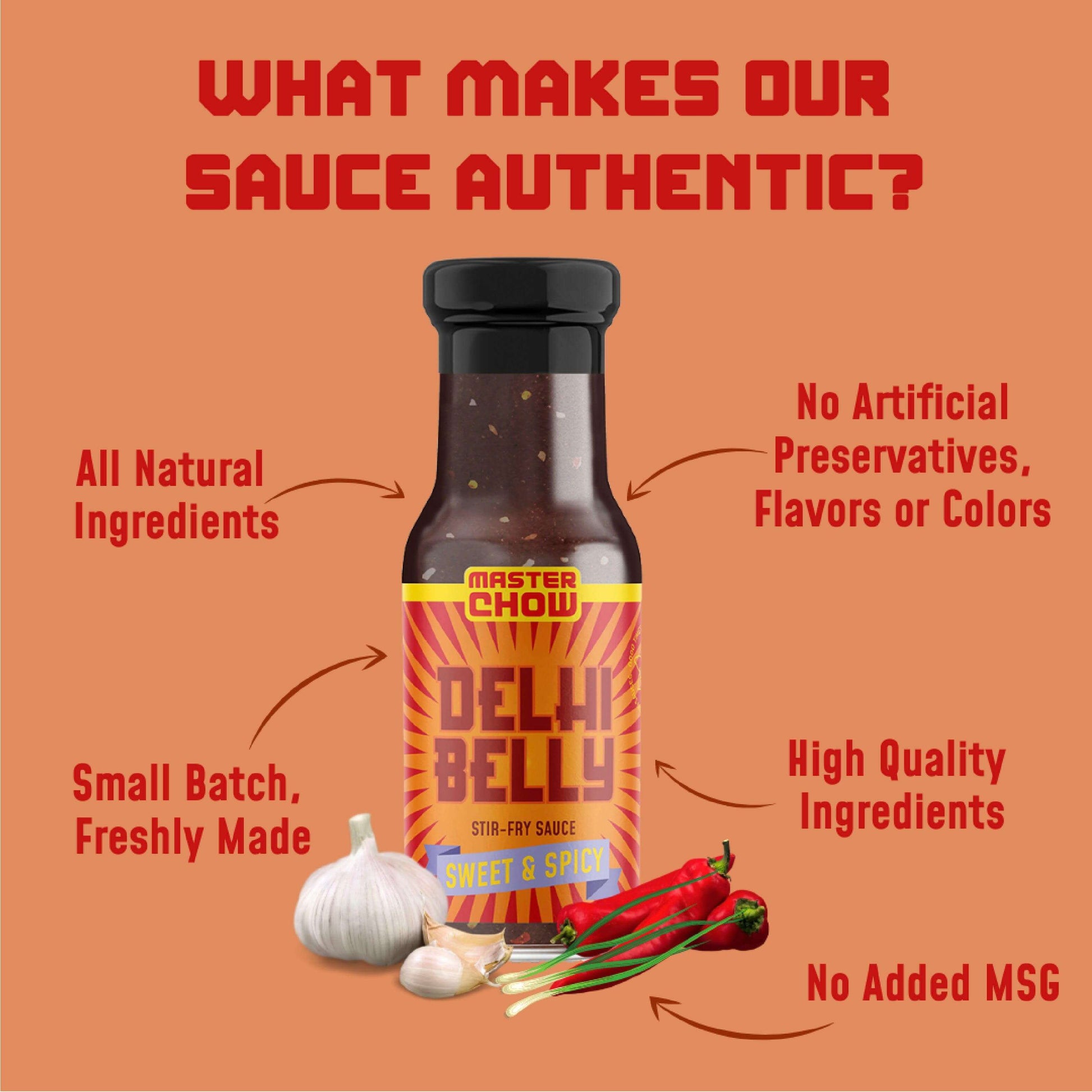 Delhi Belly (Sweet & Spicy Cooking Sauce) Best for Kung Pao