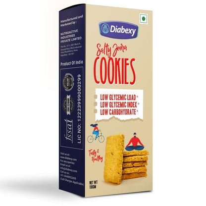 Diabexy Jeera Cookies Salted - 110 gms