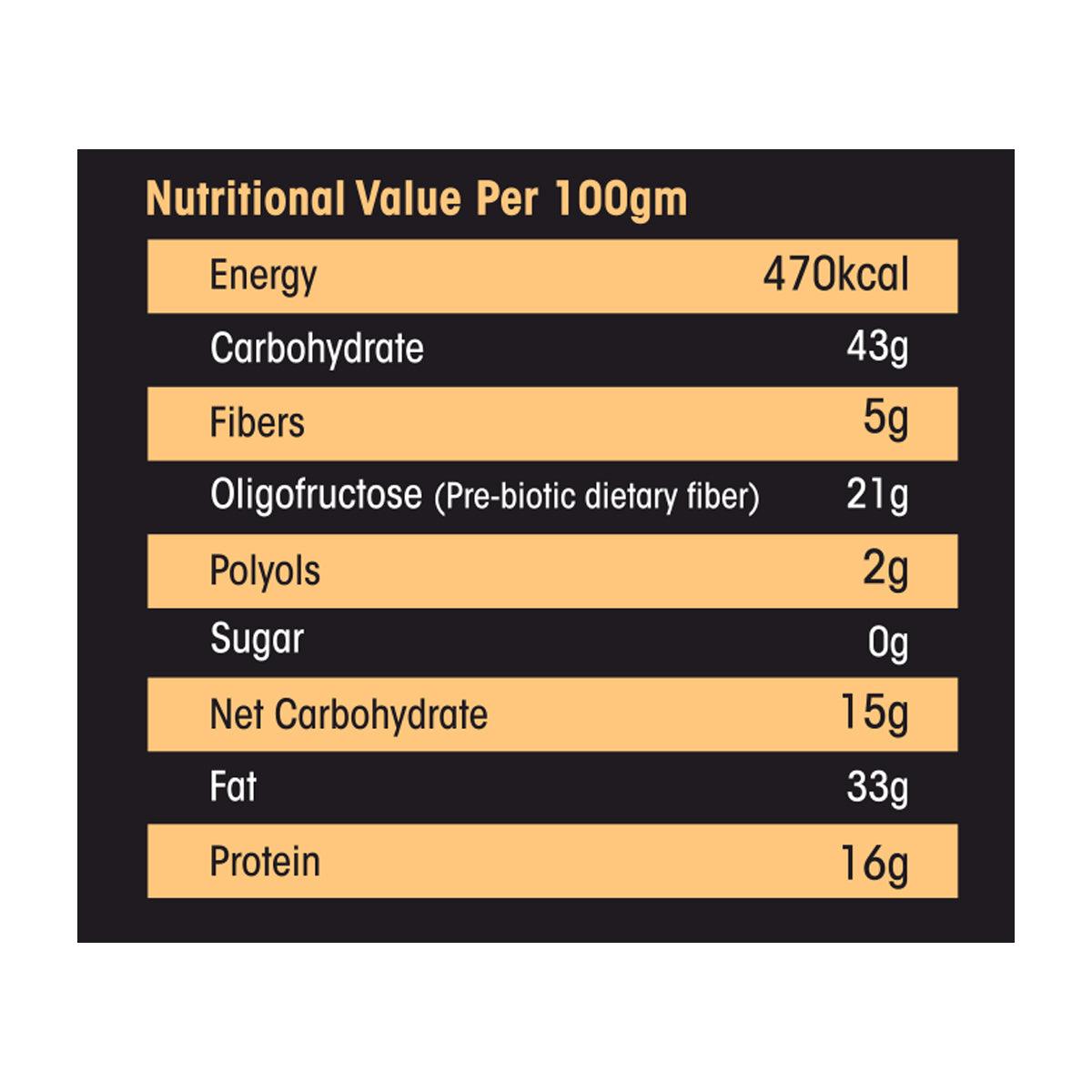 Diabexy NutroActive Keto Almond Cookies,1g Net Carb Per Cookies - 200 gms