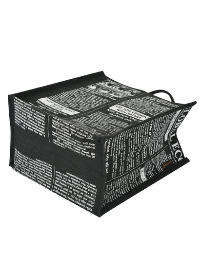 Jute Cottage Global Zipper Lunch Bag 100% Genuine Jute Bag
