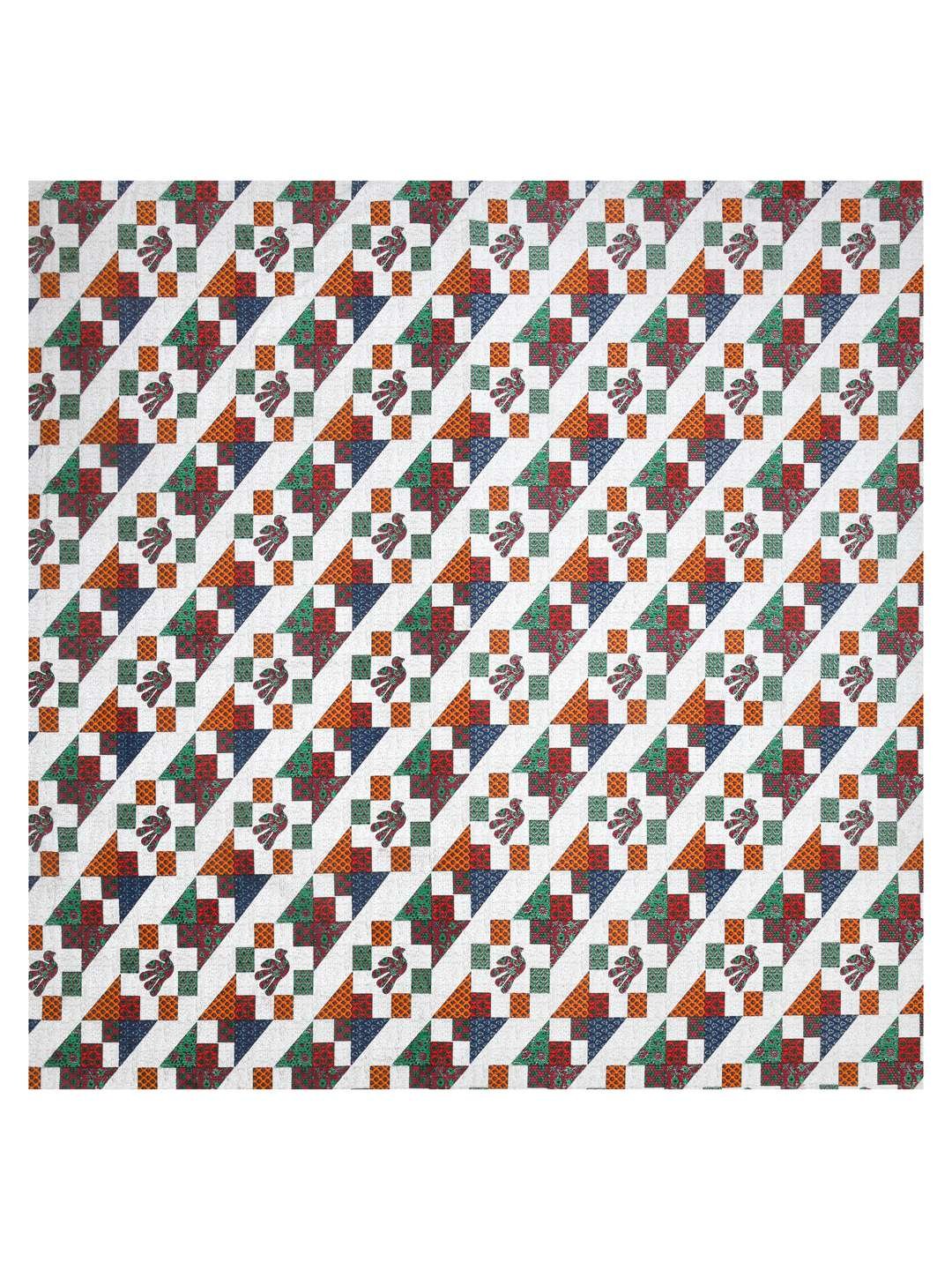 100% Pure Cotton Traditional Printed Bedsheet for Double Bed King Size Bedsheet with 2 Pillow Covers
