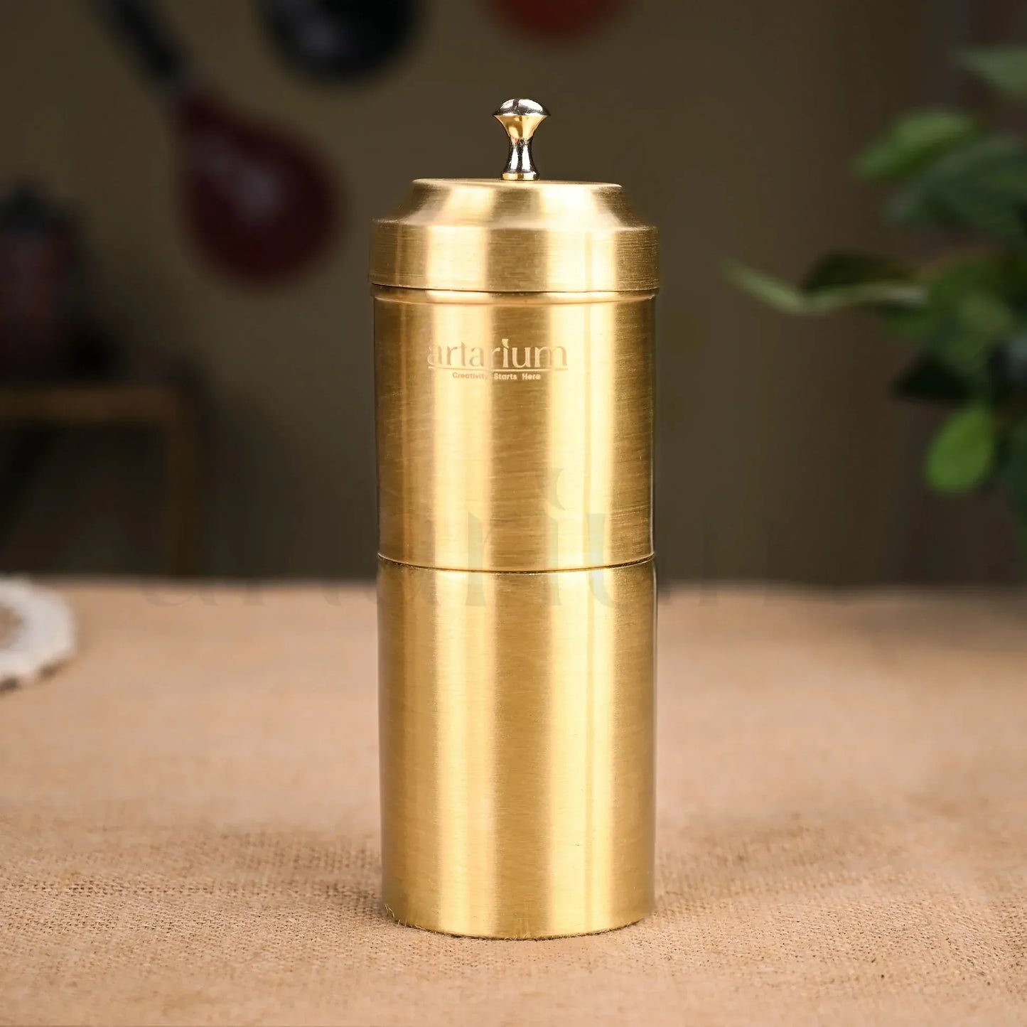Artarium Brass Filter Coffee Set with Dabara Tumbler Traditional