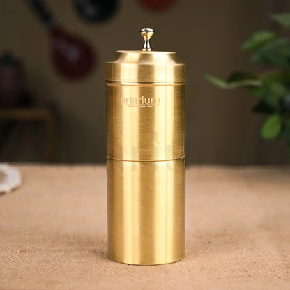 Artarium Brass Filter Coffee Set with Dabara Tumbler Traditional